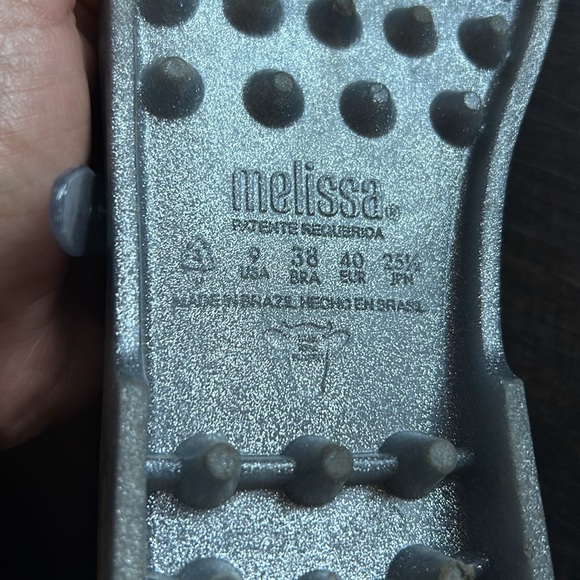 Melissa possession size 9 in clear glitter (silver) - Picture 10 of 12